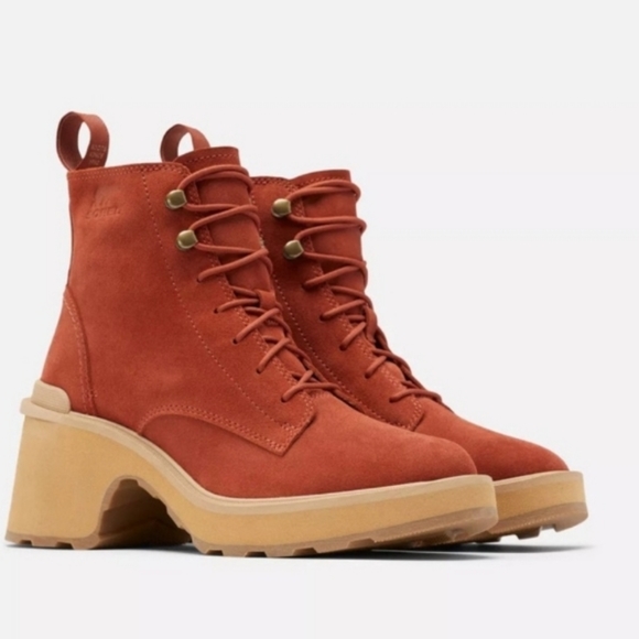 Sorel Hi-Line Heel Lace Waterproof Boots Size 10 for Women - Picture 3 of 13